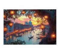 Puzzle 3000 Pièces Venise, 3000 Pièces Puzzle Adulte, Jeu de Concentration, 122x81cm Grand Puzzles Bois pour Décoration Maison, Jeu de Puzzles Paysage pour Toute la Famille, Cadeau Femme/Homme, -7912