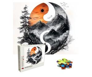 Puzzle 3000 Pièces Yin et Yang Puzzle Adulte Grand 122 X 81 cm, Paysage Puzzles Jeu éDucatif Défi, 3000 Pièces Jigsaw Puzzles Classiques pour Cadeau Femme et Homme, Decoration Murale Maison, 8p-435