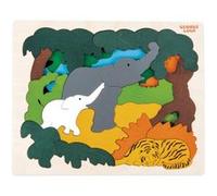 Puzzle 31 pièces Animaux d’Asie Hape Multicolore G