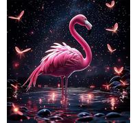 Puzzle 35 Pièces Adultes Étang aux Flamants Roses, Puzzle Adulte 35 Pieces, Relax Puzzles Jeux, Bricolage Puzzles Classiques pour Décoration Maison Cadeaux 30x30cm/12x12inch