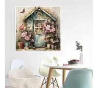 Puzzle 35 Pièces Adultes Maison Vintage, Puzzle Adulte 35 Pieces, Relax Puzzles Jeux, Bricolage Puzzles Classiques pour Décoration Maison Cadeaux 30x30cm/12x12inch