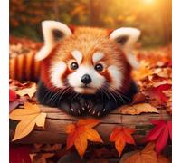 Puzzle 35 Pièces Adultes Panda Roux, Développe Observation, Logique et Concentration, Puzzle Adulte 35 Pieces 30x30 cm