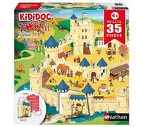 Puzzle 35 pièces Nathan Kididoc Châteaux Multicolore A