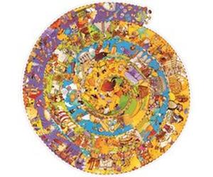 Puzzle 350p Histoire Djeco + livret et poster G