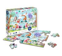 Peaceable Kingdom Puzzle Animaux Acrobates – 36 pièces, Multicouleurs