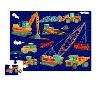Puzzle - 36 pièces - Les véhicules de construction - Dès 3 ans - Tracteurs, cami