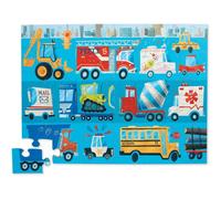 Puzzle - 36 pièces - Les véhicules - Dès 3 ans - Camion - Pompier - Crocodile Cr