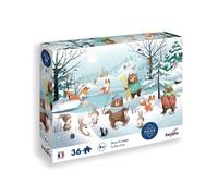 Sentosphère – Puzzle 36 pièces Sous la Neige (Calypto) – Illustration Marina Popmarleo – Dès 4 ans