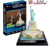 Puzzle 37 Pièces : Puzzle 3D avec LED - Statut de la Liberté, Cubic Fun G