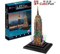 Puzzle 38 Pièces : Puzzle 3D avec LED - Empire State Building, Cubic Fun G