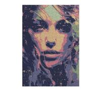 Puzzle 38x26cm/1000pcs Abstract Face Art Print Puzzles pour Adultes, Jeux De Famille, Assemblage De Motifs, Idéal comme Cadeau pour Toute La Famille 38x26cm/1000pcs
