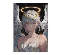 Puzzle 38x26cm/1000pcs Angel with White Wings Puzzles pour Adolescents : Jeux Pratiques D'analyse Et De Logique, Parfaits comme Cadeaux pour Toute La Famille 38x26cm/1000pcs