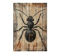 Puzzle 38x26cm/1000pcs Ant Painting on Wood Panel Minimal Nature Wall Art Puzzle pour Adultes - Jouet Anti-Stress - Décoration Idéale Et Cadeau Parfait pour Toute La Famille 38x26cm/1000pcs