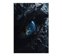 Puzzle 38x26cm/1000pcs Dragons Blue Eye Puzzle pour Adultes - Jeux Relaxants - Niveau De Difficulté : Difficile - Idéal pour Un Anniversaire Ou Noël 38x26cm/1000pcs