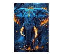 Puzzle 38x26cm/1000pcs Enchanted Forest Elephant -2 Puzzles pour Adultes, Jouets, Décoration Murale, Cadeaux pour Femmes, Cadeaux Uniques pour Un Anniversaire Et Noël 38x26cm/1000pcs