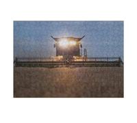Puzzle 38x26cm/1000pcs Front of Combine Harvester Puzzles pour Adolescents : Jeux Pratiques D'analyse Et De Logique, Parfaits comme Cadeaux pour Toute La Famille 38x26cm/1000pcs