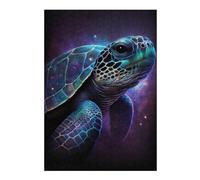 Puzzle 38x26cm/1000pcs Galactic Sea Turtle Art Print Puzzles pour Adolescents : Jeux Pratiques D'analyse Et De Logique, Parfaits comme Cadeaux pour Toute La Famille 38x26cm/1000pcs