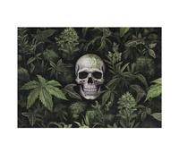Puzzle 38x26cm/1000pcs Jungle Skull Nature's Reclamation Puzzle Anti-Stress, Jouet Amusant Et Humoristique, Idéal en Cadeau pour Toute La Famille 38x26cm/1000pcs