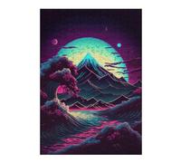 Puzzle 38x26cm/1000pcs Neon Mountain Dreamscape -1 Puzzle Adulte Jeux De Société en Famille Vacances À La Maison Passer Le Temps Cadeaux d'anniversaire Et Idées Cadeaux Uniques 38x26cm/1000pcs