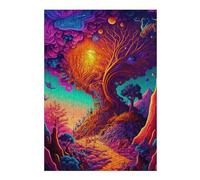 Puzzle 38x26cm/1000pcs pour Adolescentes Fantasy Forest Pathway -1 Jeux De Puzzle Relaxants, Amusants Et Humoristiques, Difficiles Et Stimulants 38x26cm/1000pcs