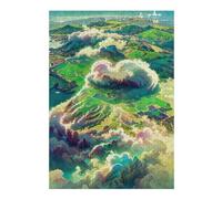 Puzzle 38x26cm/1000pcs pour Adolescentes Island Above The Clouds Jeux De Puzzle Relaxants, Amusants Et Humoristiques, Difficiles Et Stimulants 38x26cm/1000pcs