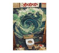 Puzzle 38x26cm/1000pcs pour Adolescentes Japan Toilet Puzzles pour Adolescentes Jeux Relaxants Décoration Parfaite Cadeaux Anti-Stress 38x26cm/1000pcs