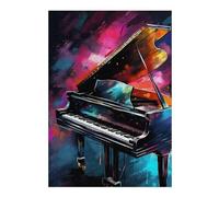 Puzzle 38x26cm/1000pcs pour Adolescentes Piano Artwork Puzzles pour Adolescentes - Jeux Relaxants pour Toute La Famille - Anniversaire, Noël 38x26cm/1000pcs