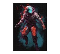 Puzzle 38x26cm/1000pcs pour Adolescents Alien Astronaut Puzzles pour Adultes Jeu Manuel Découpe De Précision Cadeaux d'anniversaire Et Cadeaux Uniques 38x26cm/1000pcs