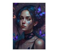 Puzzle 38x26cm/1000pcs pour Adolescents Enchanted Butterfly Portrait -4 Puzzle Adulte, Jouet, Décoration Murale, Décoration Intérieure, Cadeaux Uniques pour Anniversaire Et Noël 38x26cm/1000pcs