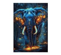 Puzzle 38x26cm/1000pcs pour Adolescents Enchanted Forest Elephant -1 Casse-tête pour Adultes Jeu De Réflexion Décoration Intérieure Est Idéal comme Cadeau 38x26cm/1000pcs