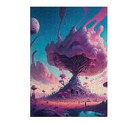 Puzzle 38x26cm/1000pcs pour Adolescents Fantasy Alien Landscape -7 Casse-tête pour Adultes, Jeu De Réflexion, Décoration Murale, Idéal comme Cadeau 38x26cm/1000pcs