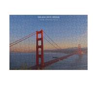 Puzzle 38x26cm/1000pcs pour Adolescents Golden Gate Bridge Reflections-4 Puzzle pour Adultes Jeu Manuel Découpe De Précision Idéal comme Cadeau pour Toute La Famille 38x26cm/1000pcs