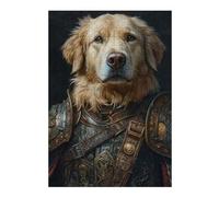 Puzzle 38x26cm/1000pcs pour Adolescents Golden Retriever Prince Puzzles pour Adolescents Jouets Anti-Stress Une Œuvre d'art pour Un Anniversaire, Noël 38x26cm/1000pcs