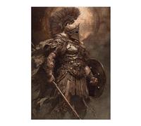 Puzzle 38x26cm/1000pcs pour Adolescents Golden Warrior Armor Set Casse-tête pour Adultes Jeu De Réflexion Décoration Intérieure Est Idéal comme Cadeau 38x26cm/1000pcs