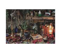 Puzzle 38x26cm/1000pcs pour Adolescents Herbal Magic A Witch's Altar Setup Casse-têtes pour Adultes, Jeu De Réflexion, Anti-Stress, Cadeaux d'anniversaire Et Cadeaux Uniques 38x26cm/1000pcs