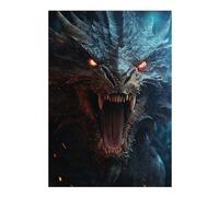 Puzzle 38x26cm/1000pcs pour Adolescents Mystical Screaming Dragon Puzzles pour Adultes Jeu Manuel Cadeau d'anniversaire Idéal pour Toute La Famille 38x26cm/1000pcs