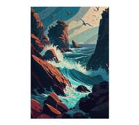 Puzzle 38x26cm/1000pcs pour Adolescents Ocean's Wild Symphony Puzzles pour Adultes Jouets Anti-Stress Cadeaux pour Femmes Est Idéal comme Cadeau 38x26cm/1000pcs