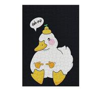 Puzzle 38x26cm/1000pcs pour Adolescents Oh No Duck Puzzles pour Adolescents Jouets Anti-Stress Une Œuvre d'art pour Un Anniversaire, Noël 38x26cm/1000pcs
