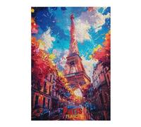 Puzzle 38x26cm/1000pcs pour Adolescents Paris Art Puzzle pour Adultes Jeu Manuel Découpe De Précision Idéal comme Cadeau pour Toute La Famille 38x26cm/1000pcs