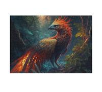 Puzzle 38x26cm/1000pcs pour Adolescents Phoenix in The Enchanted Forest Puzzle pour Adultes Jeu Manuel Découpe De Précision Idéal comme Cadeau pour Toute La Famille 38x26cm/1000pcs