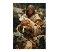 Puzzle 38x26cm/1000pcs pour Adolescents Protection of Jesus Puzzles pour Adultes Jeu Manuel Cadeau d'anniversaire Idéal pour Toute La Famille 38x26cm/1000pcs