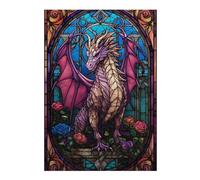 Puzzle 38x26cm/1000pcs pour Adolescents Rouge Aetheria Pink Dragon Casse-têtes pour Adultes, Jeu De Réflexion, Anti-Stress, Cadeaux d'anniversaire Et Cadeaux Uniques 38x26cm/1000pcs