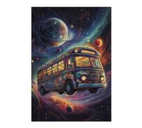 Puzzle 38x26cm/1000pcs pour Adolescents Space Bus Puzzles pour Adultes Jeu Manuel Découpe De Précision Cadeaux d'anniversaire Et Cadeaux Uniques 38x26cm/1000pcs