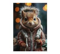 Puzzle 38x26cm/1000pcs pour Adolescents Squirrels Festive Flick Puzzles pour Adultes Jeu Manuel Cadeau d'anniversaire Idéal pour Toute La Famille 38x26cm/1000pcs