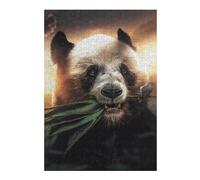 Puzzle 38x26cm/1000pcs pour Adolescents The Panda and The Bird Puzzles pour Adolescents Jouets Anti-Stress Une Œuvre d'art pour Un Anniversaire, Noël 38x26cm/1000pcs