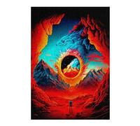 Puzzle 38x26cm/1000pcs pour Adolescents Volcanic Eclipse Wonder Puzzles pour Adultes, Jouet, Décoration Murale, Découpe De Précision, Idéal comme Cadeau pour Toute La Famille 38x26cm/1000pcs