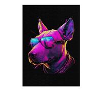 Puzzle 38x26cm/1000pcs pour Adultes Bull Terrier Puzzles pour Adultes Jeux Relaxants Cadeau d'anniversaire Stimule Le Cerveau 38x26cm/1000pcs