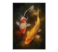 Puzzle 38x26cm/1000pcs pour Adultes Colorful Koi Fish Painting Puzzles pour Adultes Jeu Manuel Difficile Difficile Idéal comme Cadeau pour Toute La Famille 38x26cm/1000pcs