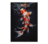 Puzzle 38x26cm/1000pcs pour Adultes Orange and White Koi Fish Puzzles pour Adultes Jeu Manuel Difficile Difficile Idéal comme Cadeau pour Toute La Famille 38x26cm/1000pcs