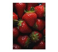 Puzzle 38x26cm/1000pcs pour Adultes Red Strawberry Adolescents Puzzles Jeu Manuel Course De Vitesse Offrez-Leur des Cadeaux pour Toute La Famille 38x26cm/1000pcs